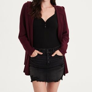 Hooded cardigan